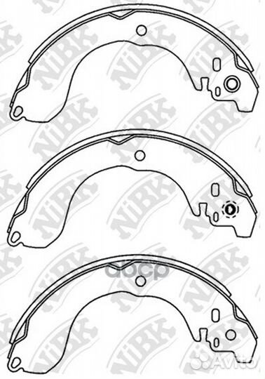 Колодки тормозные барабанные FN1264 NiBK