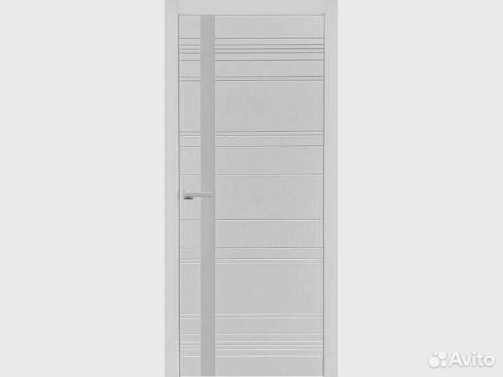 Межкомнатная дверь эмаль эко декор S11h белая со с