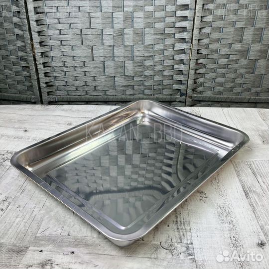 Поднос металлический глубокий