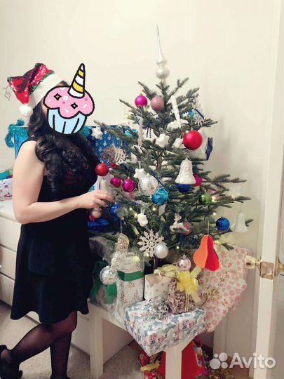 Елка фейка Икея IKEA литая полностью