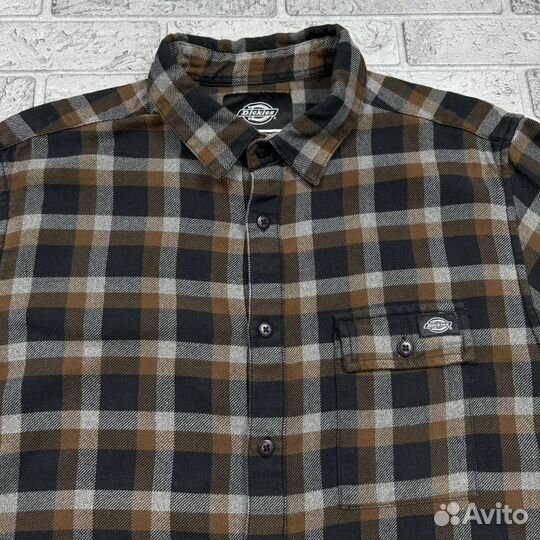 Клетчатая рубашка Dickies Dark Plaid Shirt