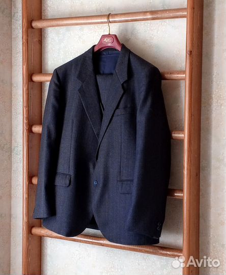 Новый мужской костюм-тройка, р54, шерсть, Словакия