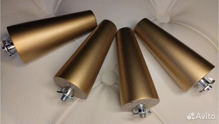 Ножки для мебели золото 10 см