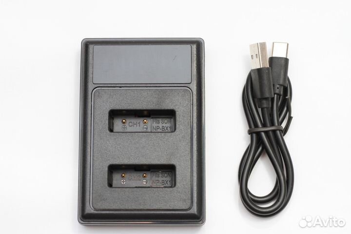 Зарядное устройство двойное для Sony NP-BX1 USB