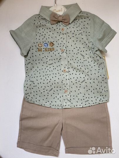 Костюм на мальчика рубашка с шортами
