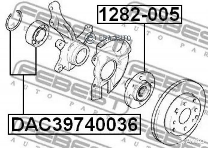 Febest 1282005 Ступица передняя
