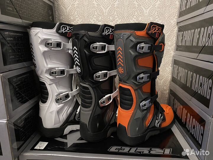 Мотоботы RYO Racing MX6 эндуро, оранжевый / черный