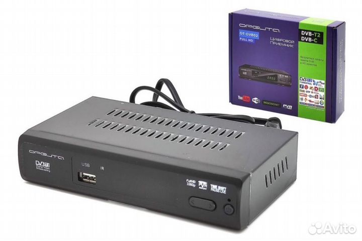 Тв ресивер DVB-T2/C Орбита OT-DVB02 (Wi-Fi)
