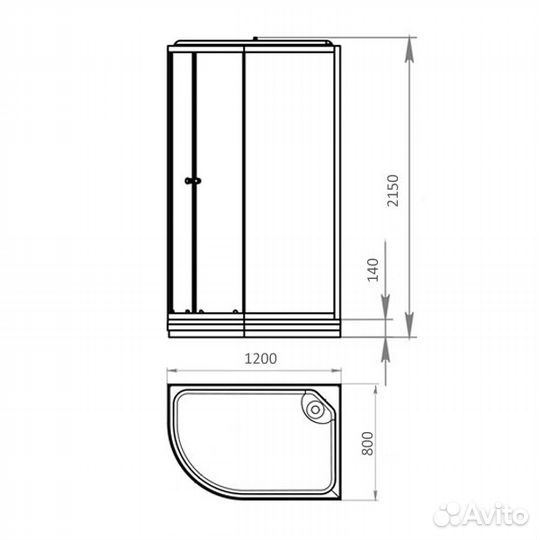 Душевая кабина Comforty 301R