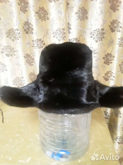 Норковая шапка мужская ушанка