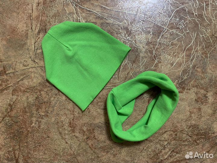 Шапка+снуд р.48