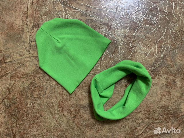 Шапка+снуд р.48