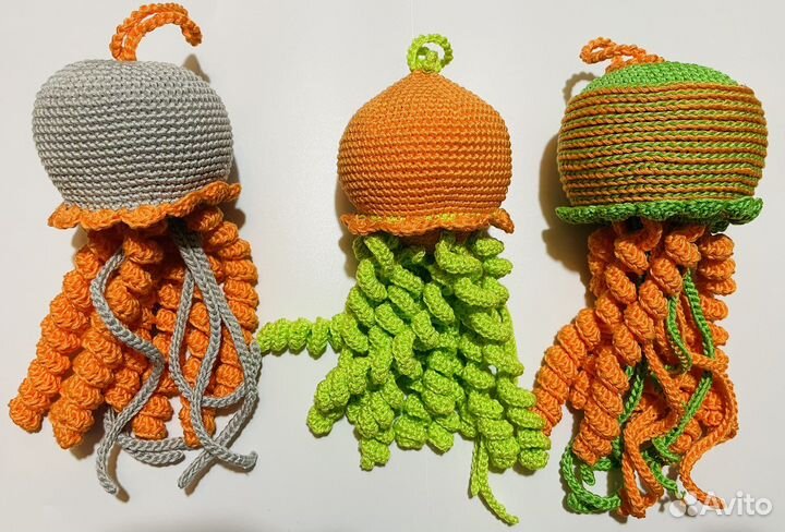 Вязаная медуза тактильная