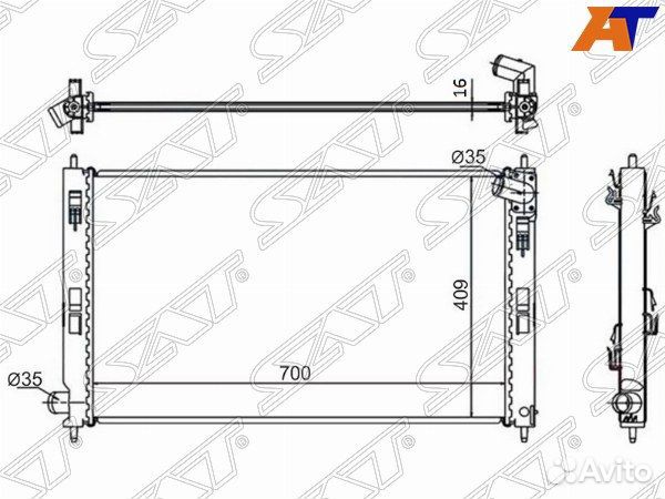 Радиатор peugeot 4008
