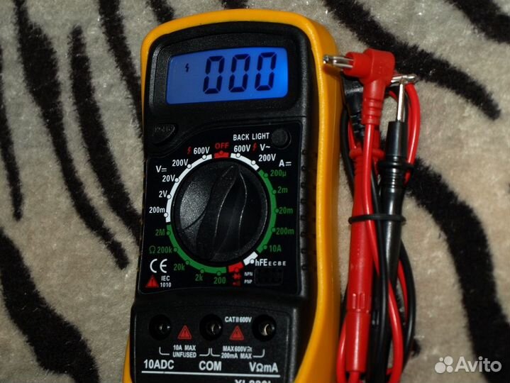 Мультиметр цифровой с подсветкой