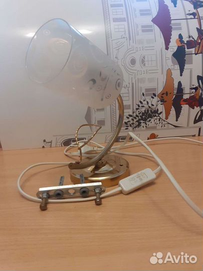 Люстра и светильник бу