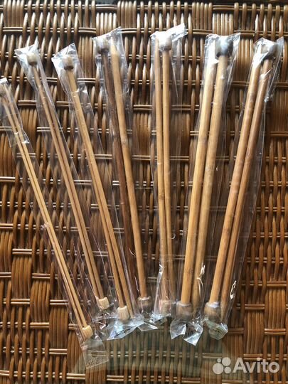 Спицы для вязания бамбуковые набор