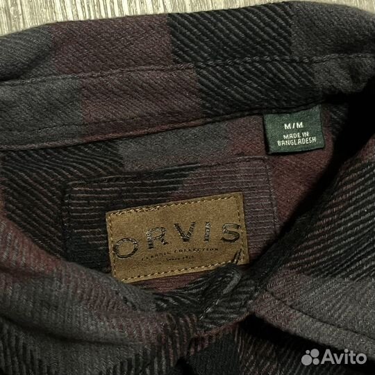 Orvis Flannel Overshirt M фланелевый овершот