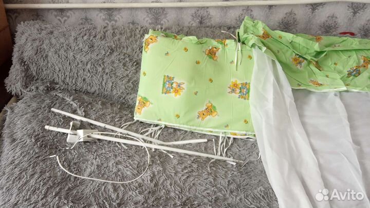 Балдахин и бортики в кроватку