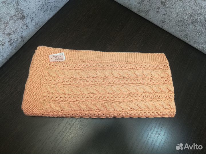 Плед детский вязаный ручная работа