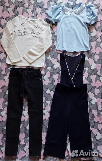 2 пакета вещей для девочки 134 рост