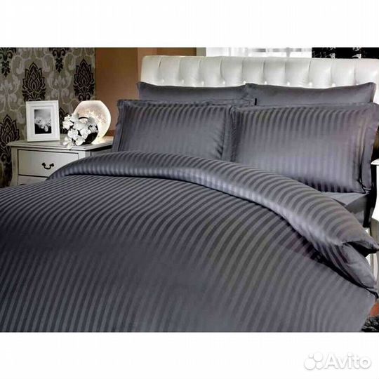 Комплект белья из страйп сатина премиум