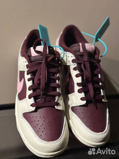 Nike dunk low night maroon and medium soft pink