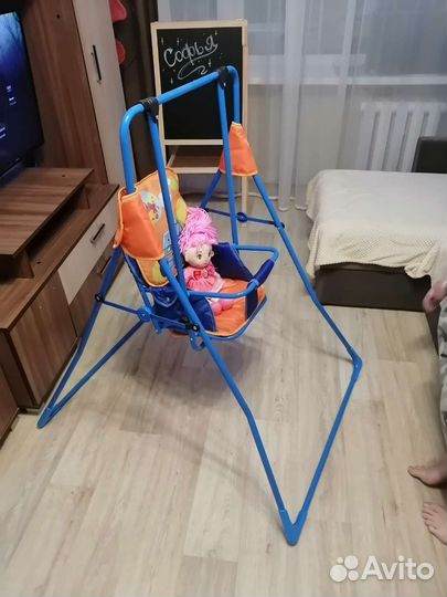 Детская напольная качель