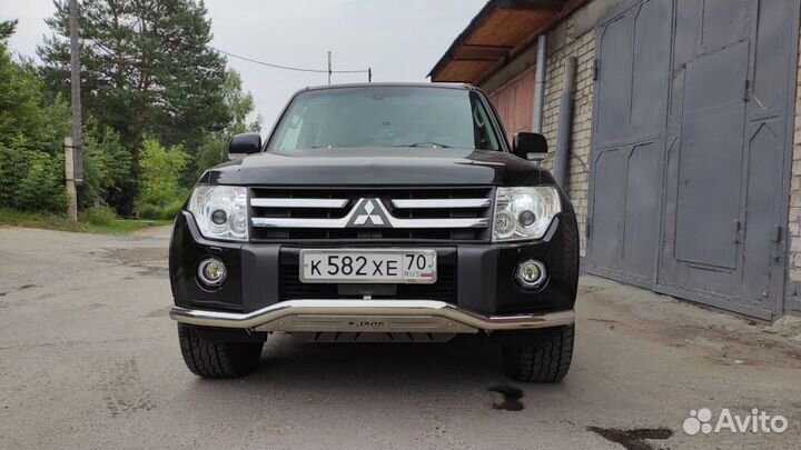 Защита переднего бампера jaos для Pajero 4