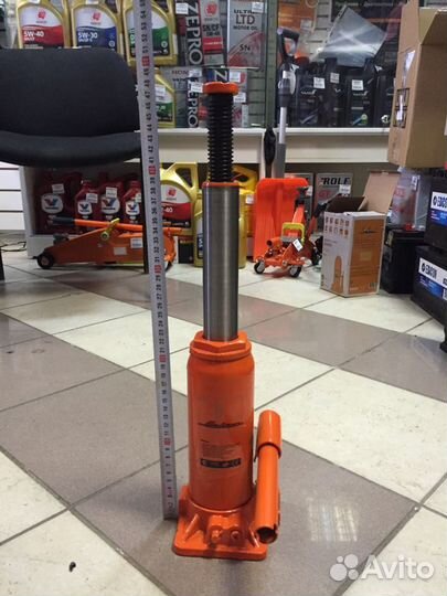 Домкрат бутылочный 8т высота 475мм детальцентр