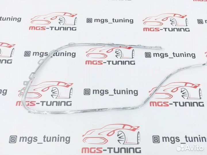 Хром планка бампера правая Mercedes w222 S63 AMG