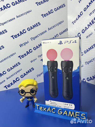Два контроллера Sony Move Motion PS4
