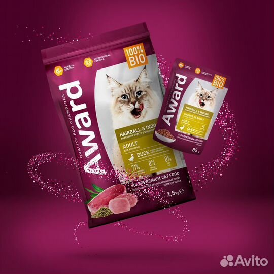 Сухой корм для кошек Award
