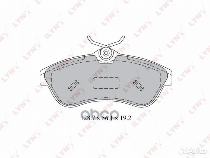 Колодки тормозные дисковые перед BD2205 LYN