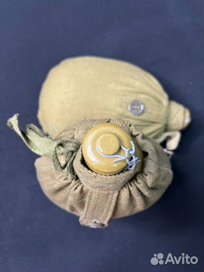 Фляжка армейская алюминиевая СССР с чехлом
