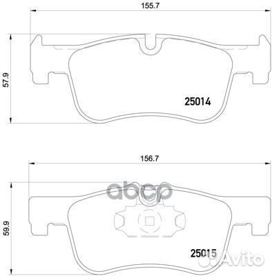 P 06 078X Колодки тормозные xtra BMW 1 F20/F21