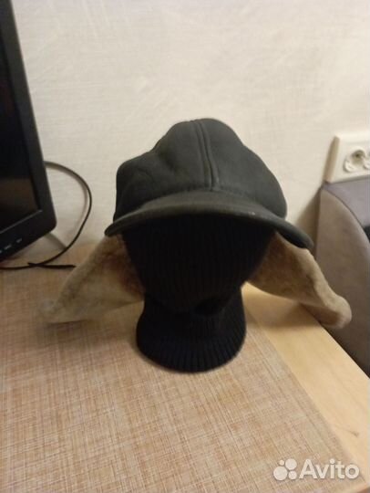 Мужская кожаная кепка