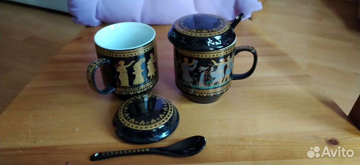 Керамический сервиз, греческий