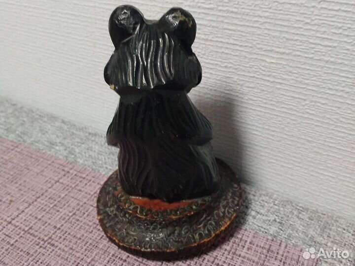 Деревянная статуэтка медведь.ссср