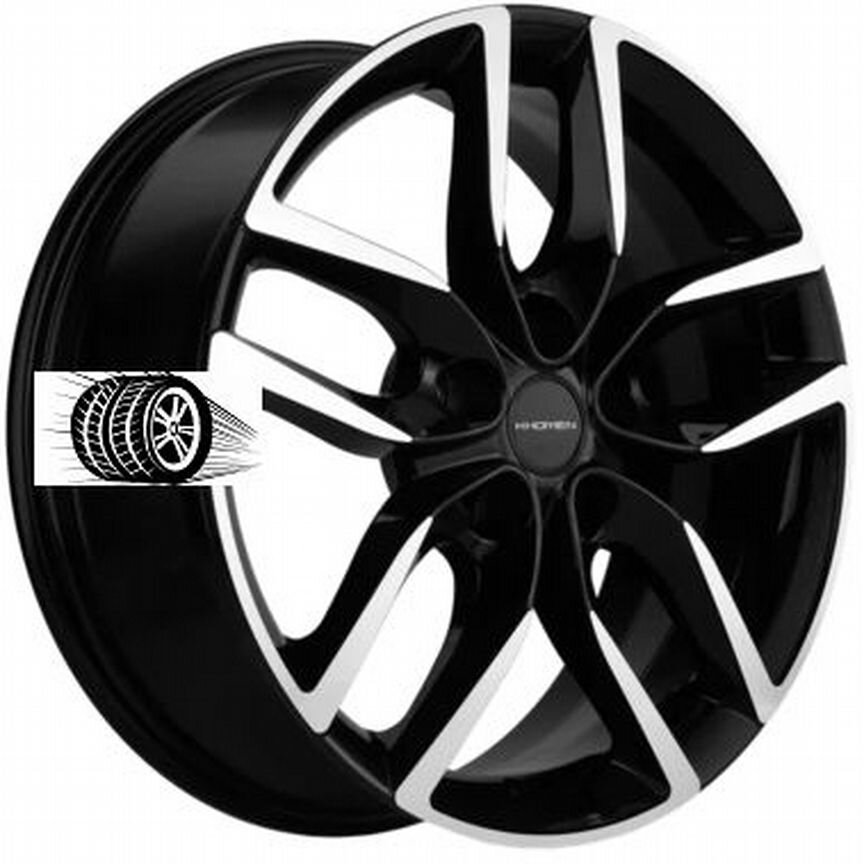 Литые диски Khomen Wheels 6.5×R17 5×108