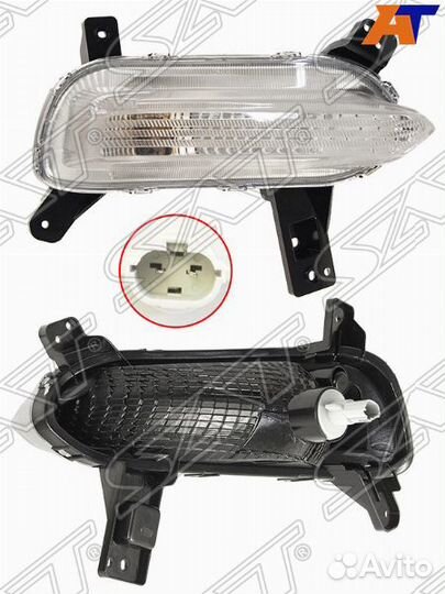 Поворот в бампер KIA cerato 18-21 RH