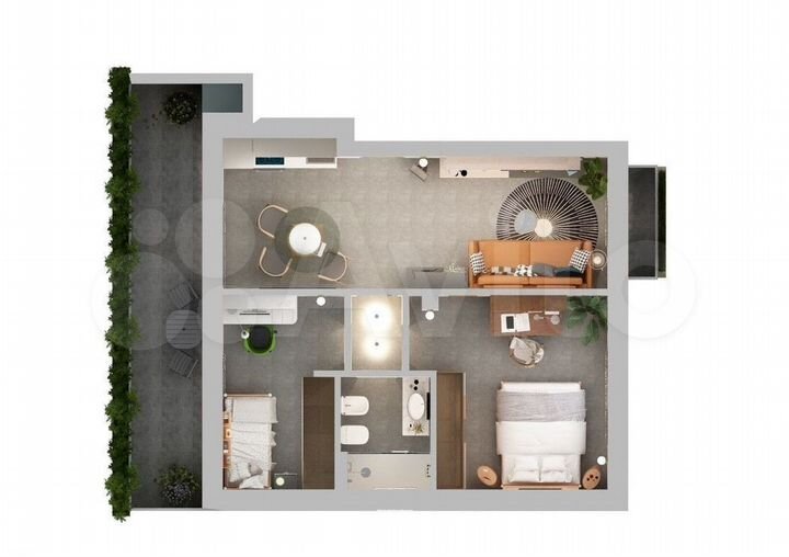 2-к. квартира, 70 м² (Италия)