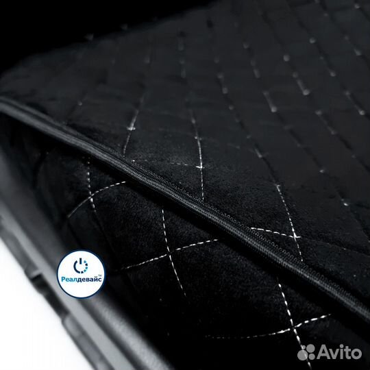 Накидки в автомобиль из Алькантары черн-бел