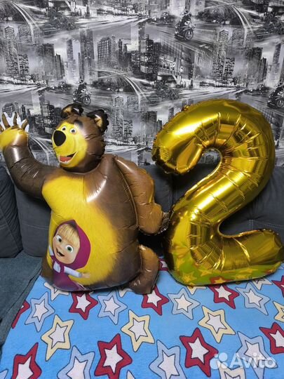 Цифра 2 и Мишка из Маши и медведь