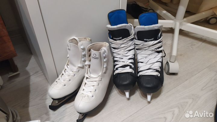 Коньки детские фигурные хоккейные