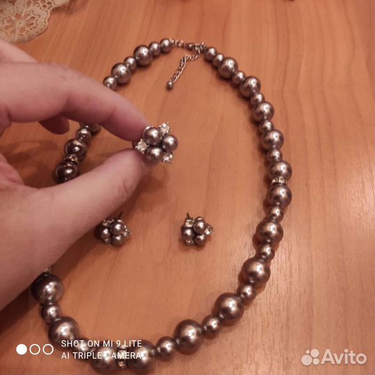 Колье, серьги, кольцо