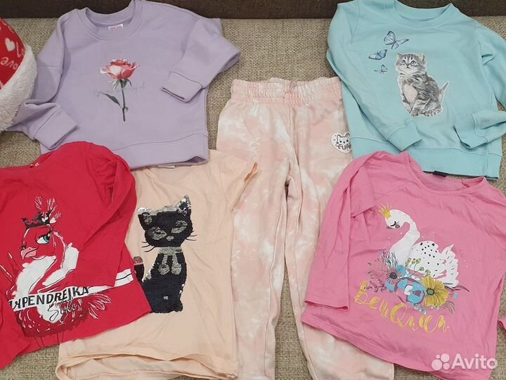 Вещи пакетом для девочки 104 110 116