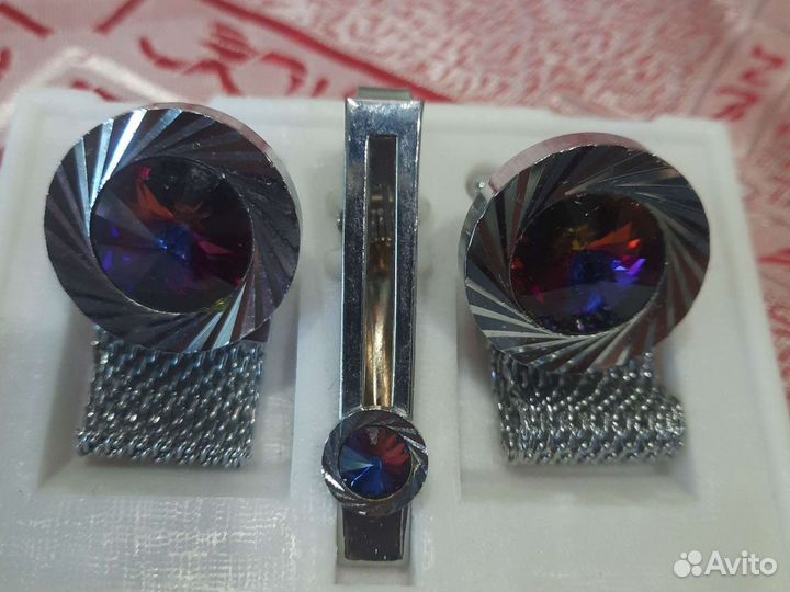 Запонки,держатель для галстука