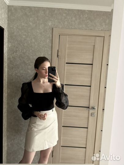 Кожаная юбка