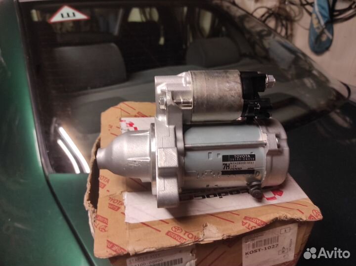 Стартер для тойота Ярис,витц,Пежо 107 1kr-fe